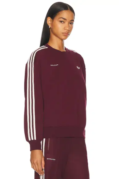 adidas Originals x Sporty & Rich Crewneck Sweatshirt | Thumbnail 2 adidas Originals x Sporty & Rich Crewneck Sweatshirt | Thumbnail 2