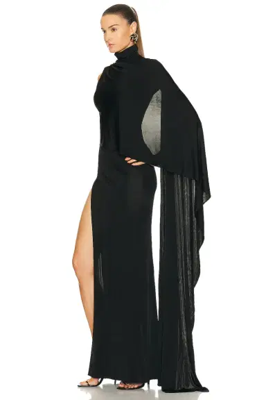 Saint Laurent Jersey Gown | Thumbnail 3