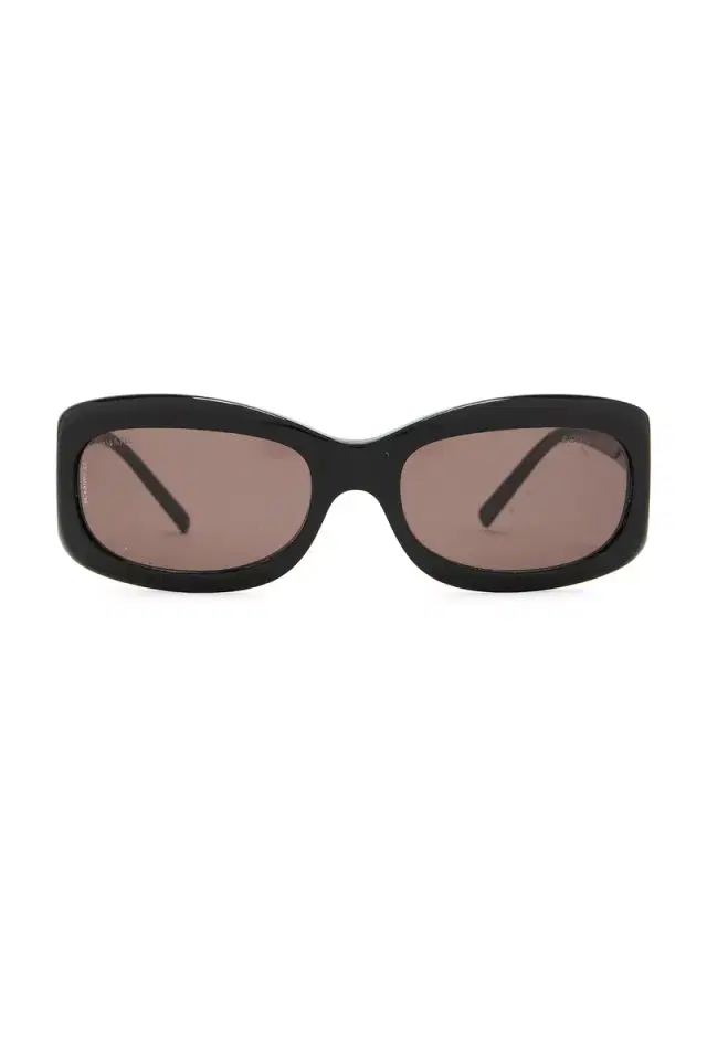 chanel Chanel Interlocking CC Oversize Tinted Sunglasses