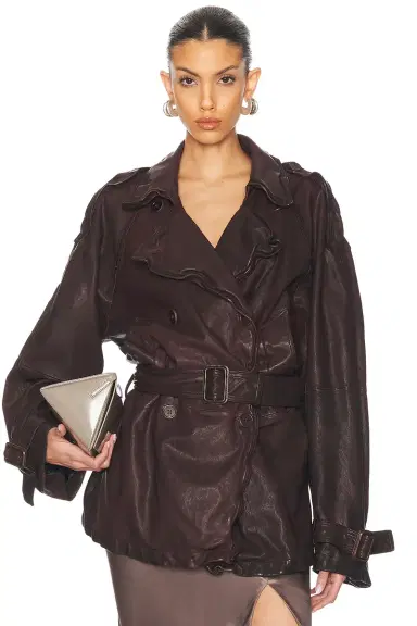 Acne Studios Lolu Leather Jacket | Thumbnail 1 Acne Studios Lolu Leather Jacket | Thumbnail 1