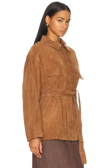 NOUR HAMMOUR Zakary Suede Jacket | Thumbnail 2 NOUR HAMMOUR Zakary Suede Jacket | Thumbnail 2