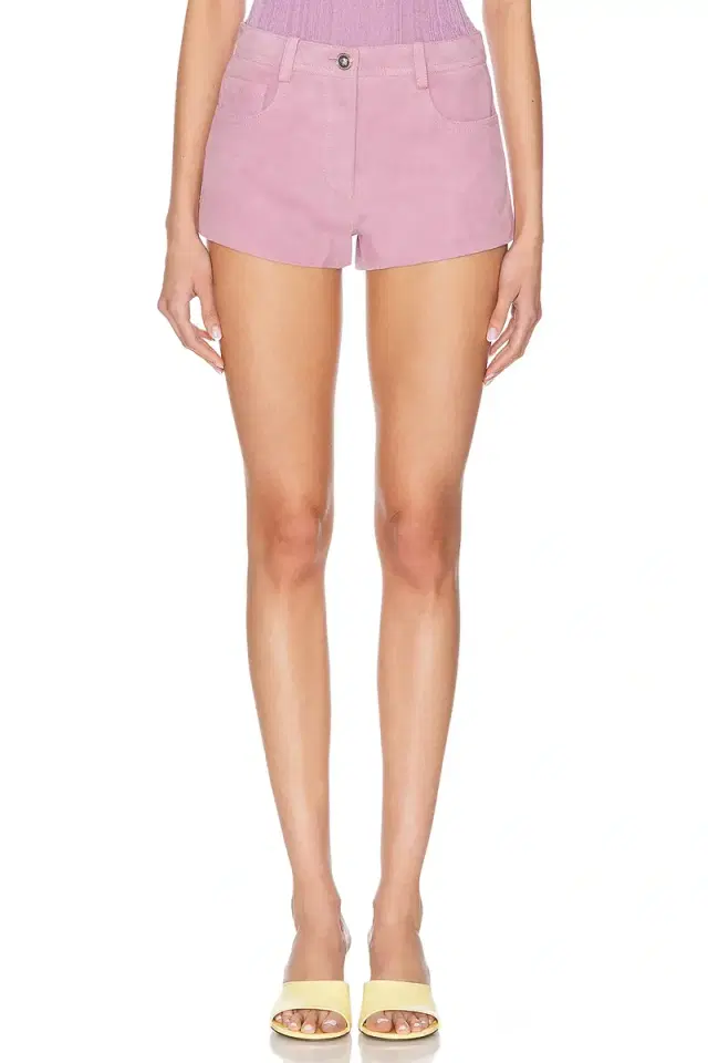 Versace Leather Mini Short