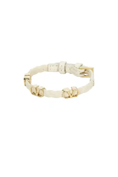 Valentino Garavani V Logo Signature Leather Bracelet | Thumbnail 1