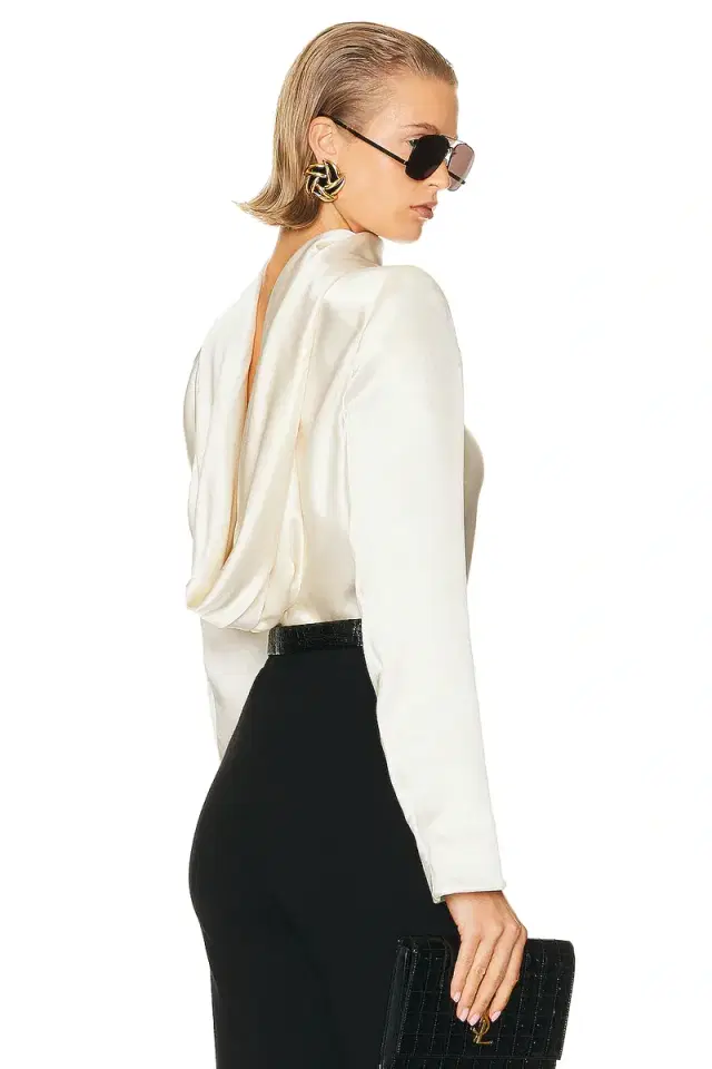Saint Laurent Drape Back Top