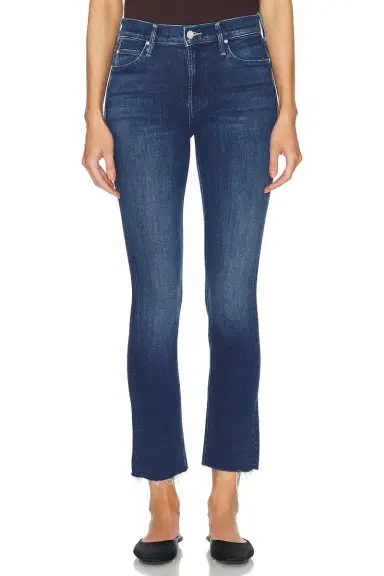 Mother The Mid Rise Dazzler Ankle Fray Jeans | Thumbnail 3 Mother The Mid Rise Dazzler Ankle Fray Jeans | Thumbnail 3