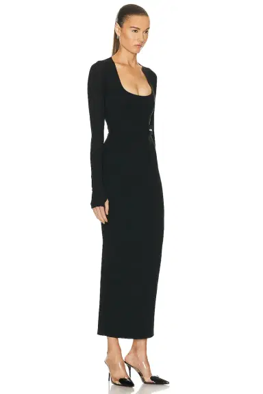 ALAÏA Long Sleeve Dress | Thumbnail 2