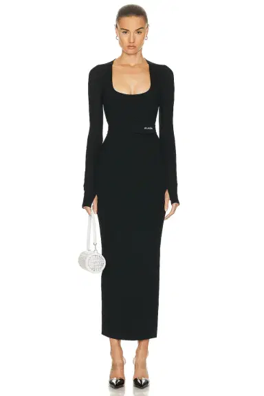 ALAÏA Long Sleeve Dress | Thumbnail 1