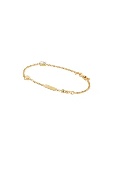 Saint Laurent YSL Heart & Rhinestone Bracelet | Thumbnail 3 Saint Laurent YSL Heart & Rhinestone Bracelet | Thumbnail 3