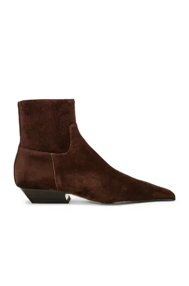 KHAITE Marfa Classic Flat Ankle Boot | Thumbnail 1