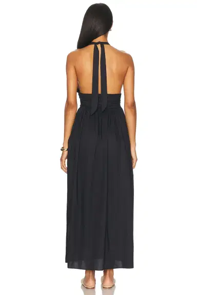 Matteau Plunge Halter Dress | Thumbnail 3