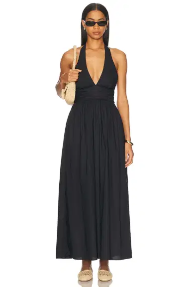 Matteau Plunge Halter Dress | Thumbnail 1