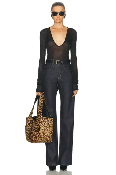 Saint Laurent Bootcut Leg Jeans | Thumbnail 5