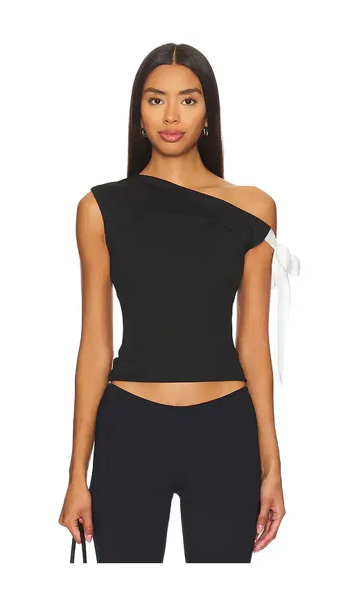 MORE TO COME Raquel Tie Sleeve Top