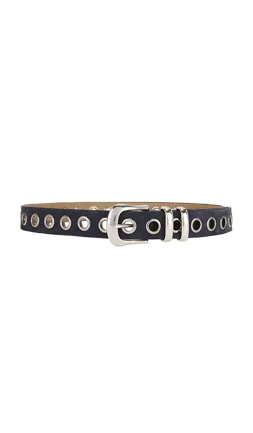 Understated Leather Eyelet Belt