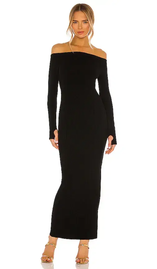 Michael Costello x REVOLVE Off Shoulder Bodycon Maxi Dress