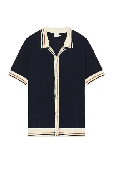 Bound Stevie Waffle Ribbed Knit Polo | Thumbnail 2