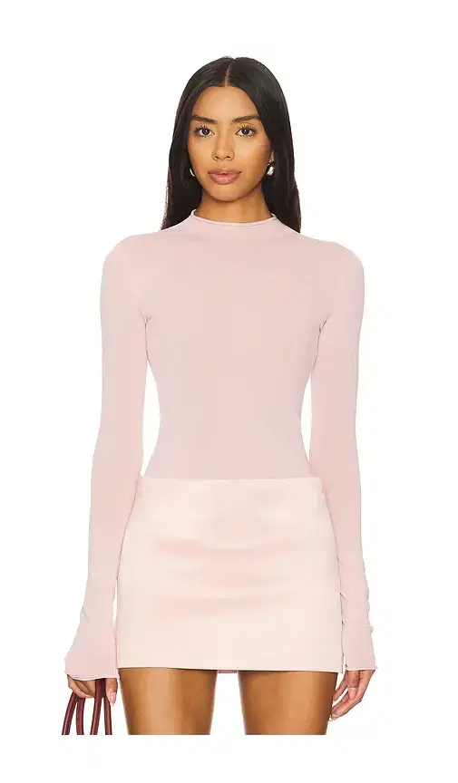 Camila Coelho Pauline Mock Neck Sweater