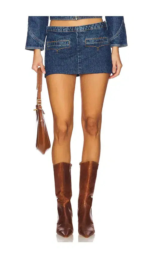 Understated Leather Bandit Micro Mini Skirt