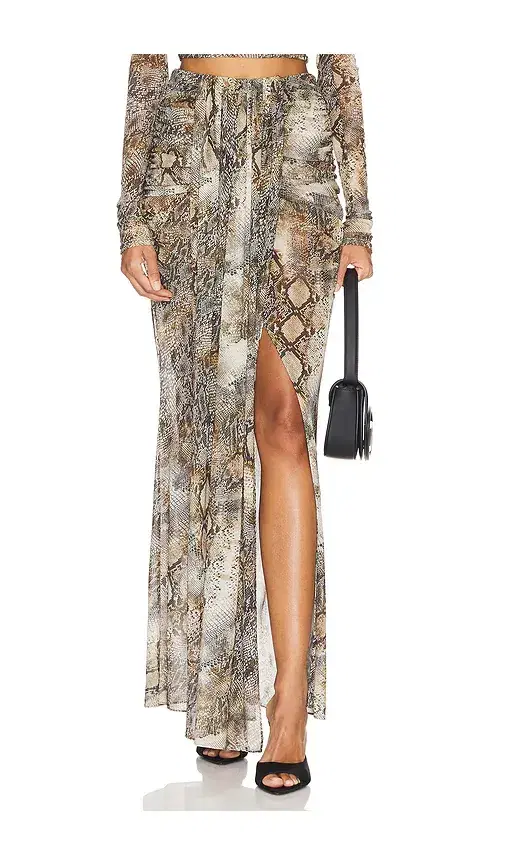 Lapointe Mesh Draped Skirt