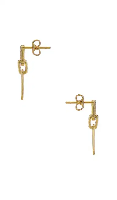 SHASHI Justice Pave Earrings | Thumbnail 2
