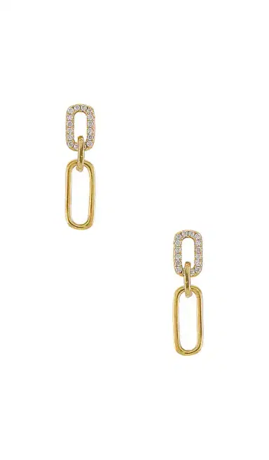 SHASHI Justice Pave Earrings | Thumbnail 1