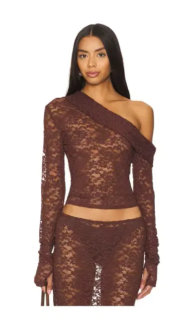 LIONESS Black Swan Off Shoulder Top | Thumbnail 1 LIONESS Black Swan Off Shoulder Top | Thumbnail 1