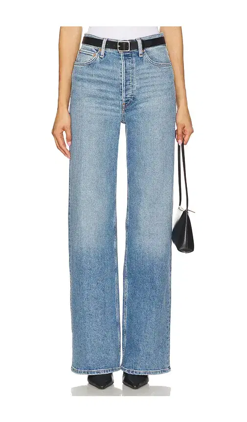 RE/DONE 70s Ultra High Rise Wide Leg Jeans