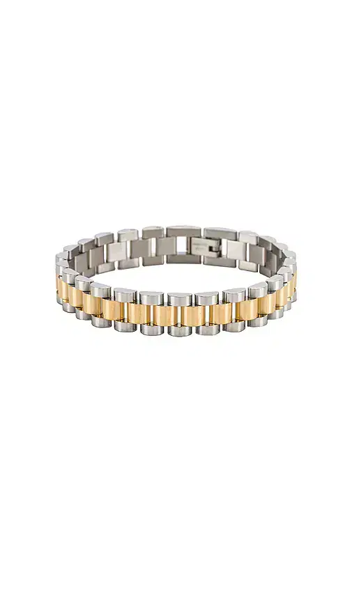 Luv AJ The Two-Toned Timepiece Bracelet