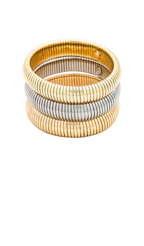 Ettika Flex Snake Chain Stretch Bracelet Set
