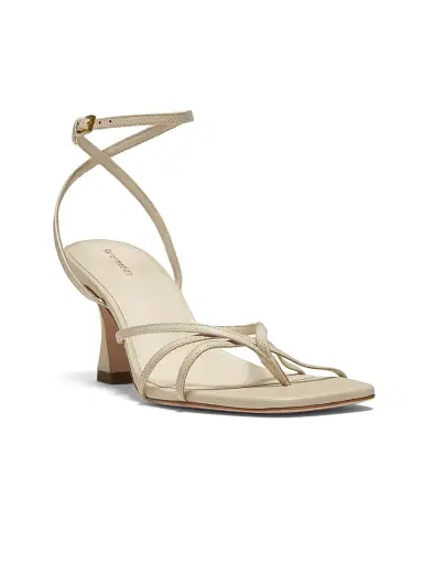 Reformation Women's Gen Leather Sandals - Almond Snake | Thumbnail 2 Reformation Women's Gen Leather Sandals - Almond Snake | Thumbnail 2
