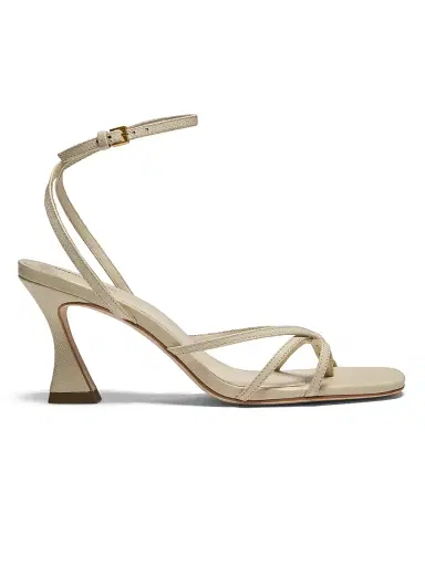 Reformation Women's Gen Leather Sandals - Almond Snake | Thumbnail 1 Reformation Women's Gen Leather Sandals - Almond Snake | Thumbnail 1