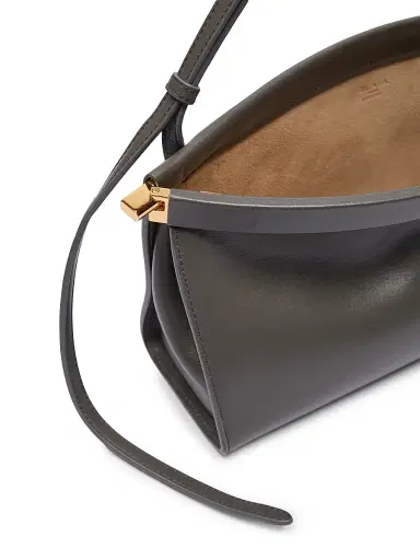 Alaïa Women's Le Click East West Leather Shoulder Bag - Acier | Thumbnail 4