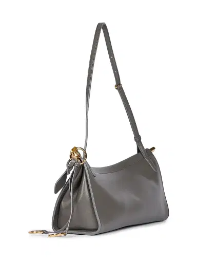 Alaïa Women's Le Click East West Leather Shoulder Bag - Acier | Thumbnail 6