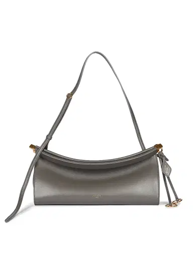 Alaïa Women's Le Click East West Leather Shoulder Bag - Acier | Thumbnail 1