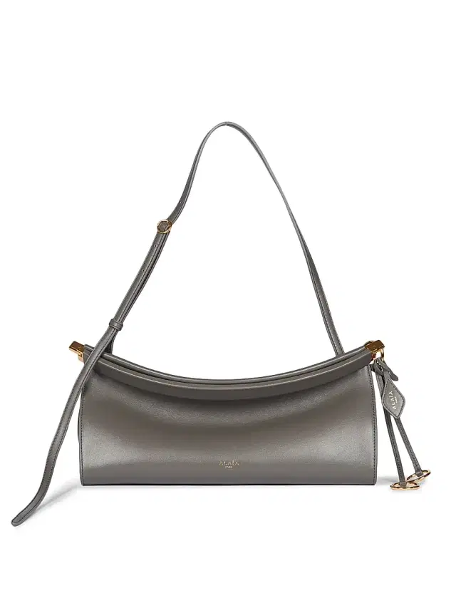 ALAIA Women's Le Click East West Leather Shoulder Bag - Acier