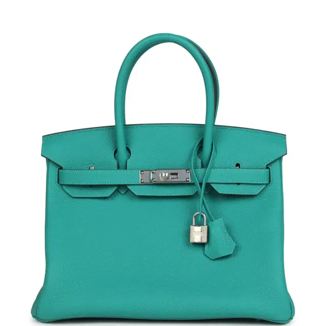 hermes Hermes Birkin 30 Vert Verone Togo Palladium Hardware