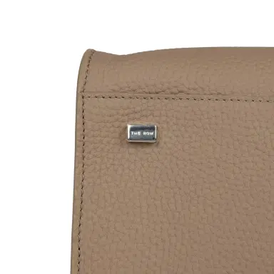 The Row The Row Soft Margaux 12 Bag Dark Taupe Calfskin Silver Hardware | Thumbnail 8