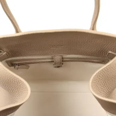 The Row The Row Soft Margaux 12 Bag Dark Taupe Calfskin Silver Hardware | Thumbnail 10