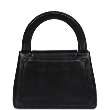 Chanel Vintage Chanel Large Kelly Black Caviar Gold Hardware | Thumbnail 5
