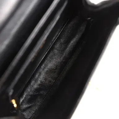 Chanel Vintage Chanel Large Kelly Black Caviar Gold Hardware | Thumbnail 7