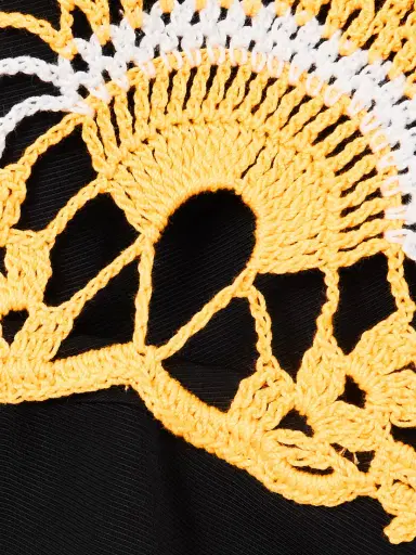 Diotima Pavona Drill And Crocheted Cotton Top | Thumbnail 4