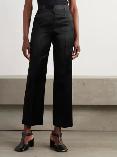 Loro Piana Duchesse Silk-satin Straight-leg Pants | Thumbnail 3 Loro Piana Duchesse Silk-satin Straight-leg Pants | Thumbnail 3