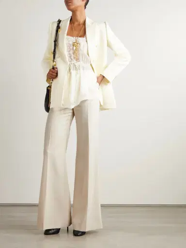 Chloé Wool-twill Wide-leg Pants | Thumbnail 4 Chloé Wool-twill Wide-leg Pants | Thumbnail 4