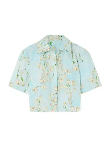 Emilia Wickstead Natalie Cropped Floral-print Cotton-poplin Shirt | Thumbnail 1