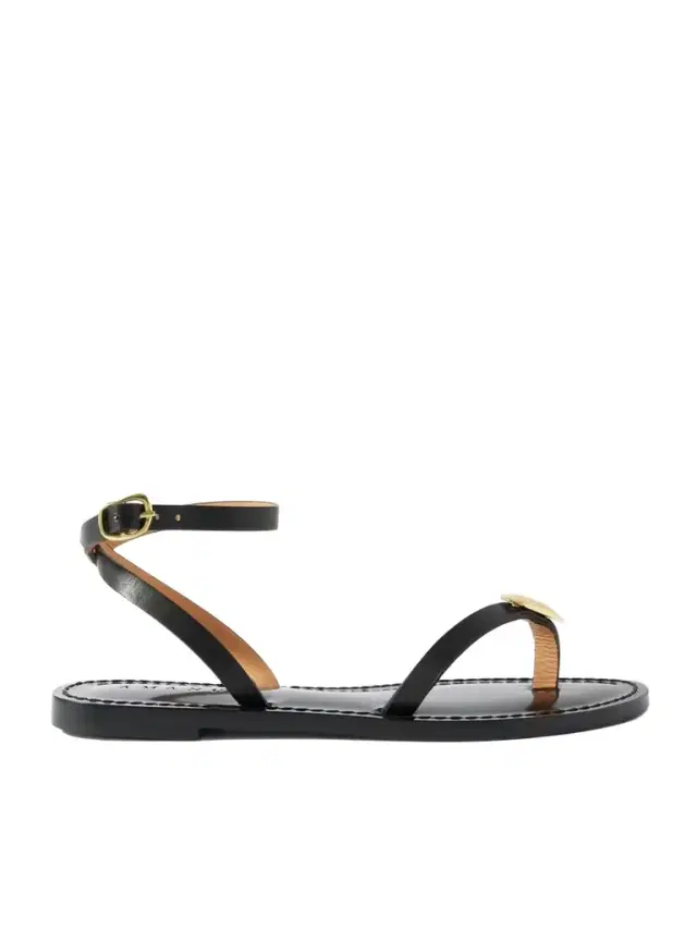 The Senegal Embellished Leather Sandals