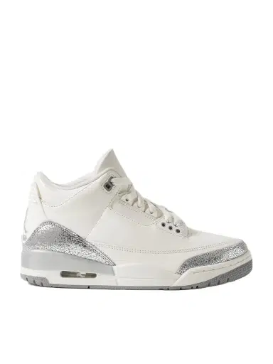 Nike Air Jordan 3 Retro Rubber-trimmed Metallic Leather Sneakers | Thumbnail 1