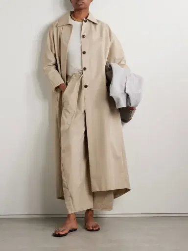 Kallmeyer Tavi Pleated Cotton-blend Twill Trench Coat | Thumbnail 2 Kallmeyer Tavi Pleated Cotton-blend Twill Trench Coat | Thumbnail 2