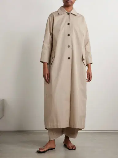 Kallmeyer Tavi Pleated Cotton-blend Twill Trench Coat | Thumbnail 3 Kallmeyer Tavi Pleated Cotton-blend Twill Trench Coat | Thumbnail 3