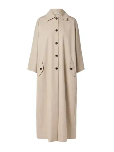Kallmeyer Tavi Pleated Cotton-blend Twill Trench Coat | Thumbnail 1 Kallmeyer Tavi Pleated Cotton-blend Twill Trench Coat | Thumbnail 1