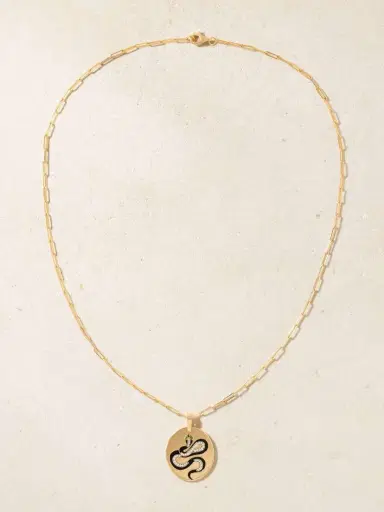 Diane Kordas Snake 18-karat Gold, Diamond, Tsavorite And Enamel Necklace | Thumbnail 4 Diane Kordas Snake 18-karat Gold, Diamond, Tsavorite And Enamel Necklace | Thumbnail 4